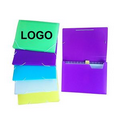 Accordion file folder with elastic bands to Cover safely